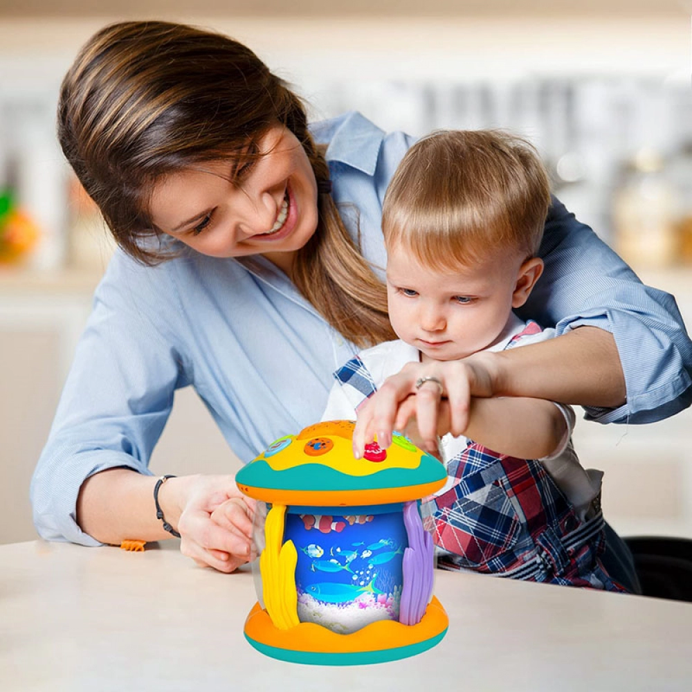 Baby Toys 6 0 12 Months Musical Toy Babies Ocean Rotary Projector Montessori Early Educational Toys with Music Light Kids 1 2 3